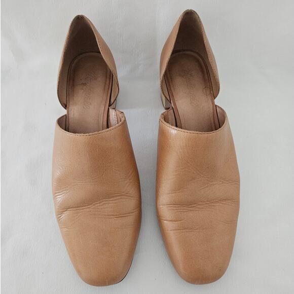 Madewell Kirstie Camel Brown Leather Lowcut Bootie sz 9 L0669 Minimalist Basic - Picture 4 of 9